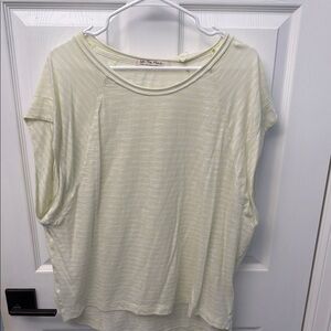 We The Free Cream Boxy Short Sleeve T-Shirt